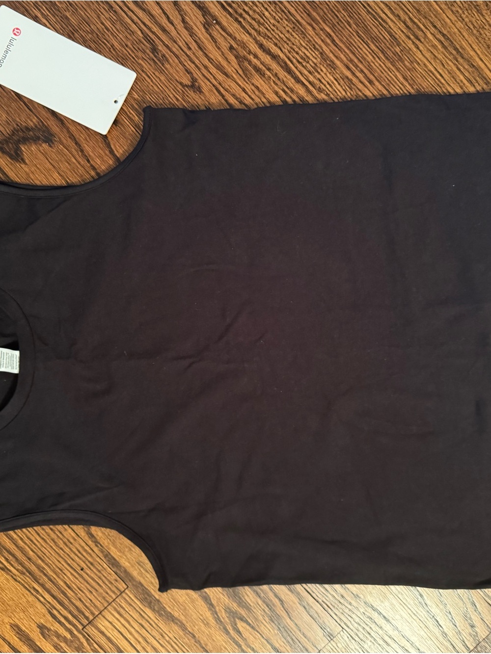lululemon athletica Black Scoop Neck Tank